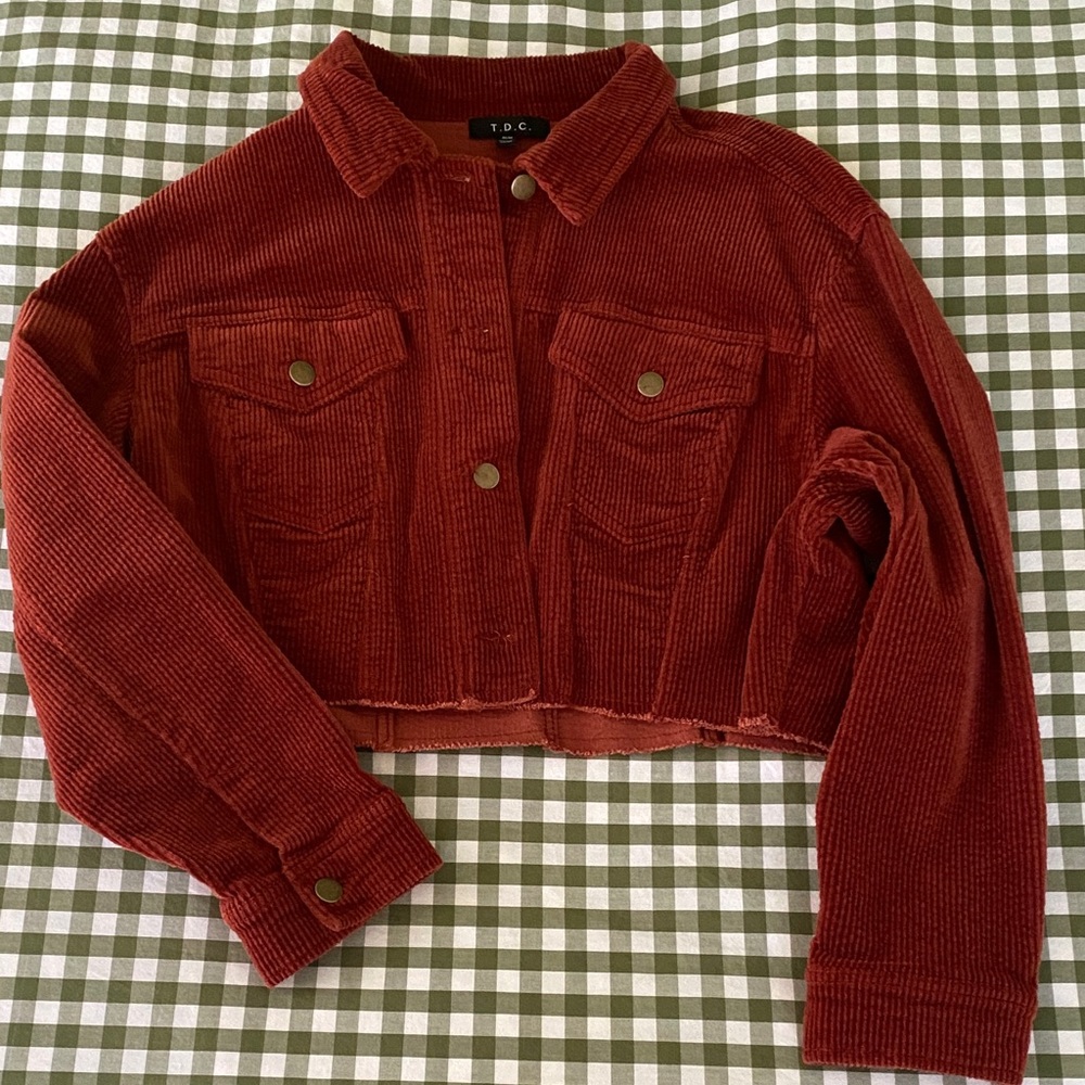 T.D.C. Cropped Corduroy Jacket